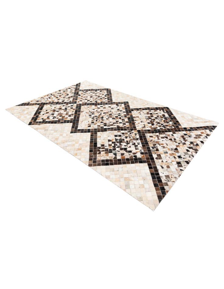 Detail image of 5' x 7' 11 Cowhide Stocks Rug
