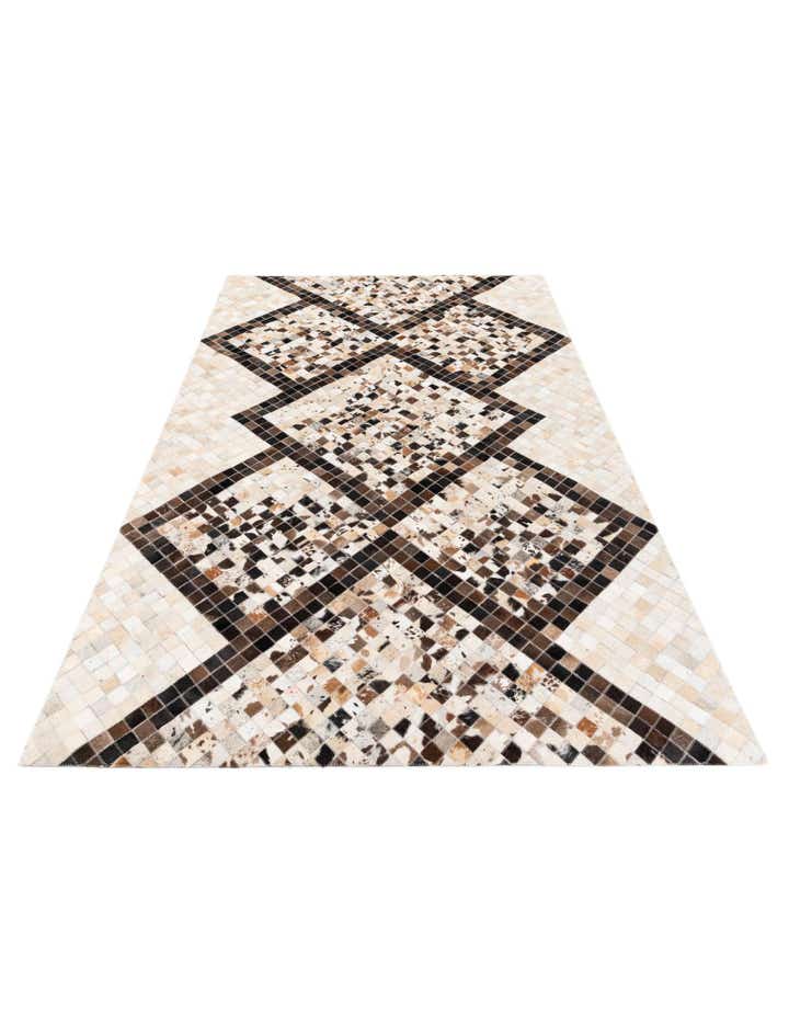 5' x 7' 11 Cowhide Stocks Rug