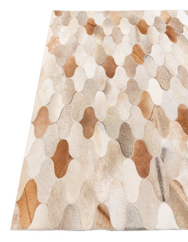 Detail image of 5' x 8' Cowhide Stocks Rug