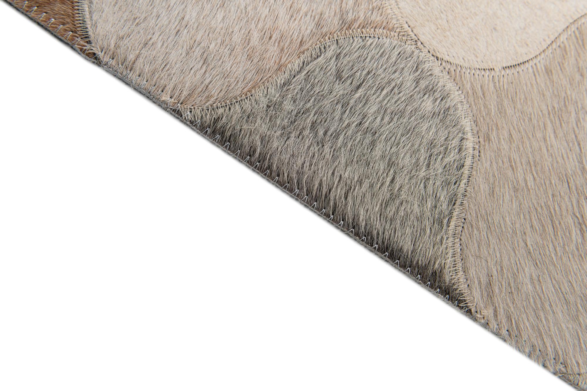 5' x 8' Cowhide Stocks Rug