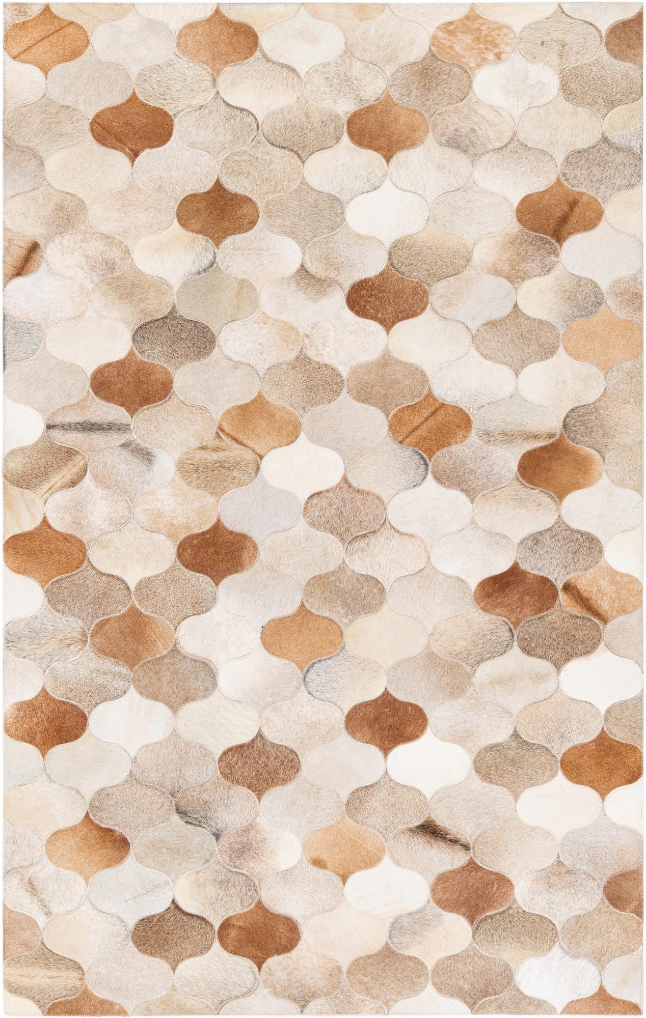 5' x 8' Cowhide Stocks Rug