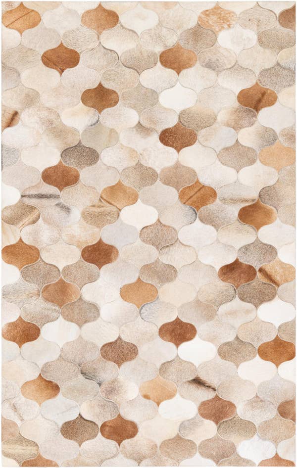 Detail image of 5' x 8' Cowhide Stocks Rug