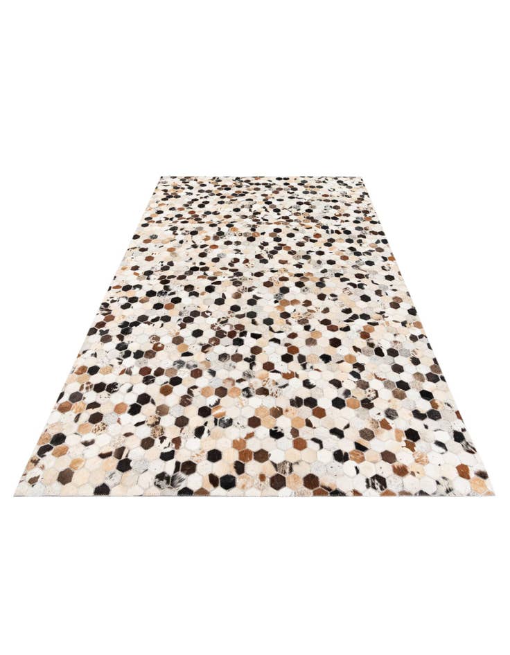 Detail image of 5' 11 x 8' Cowhide Stocks Rug