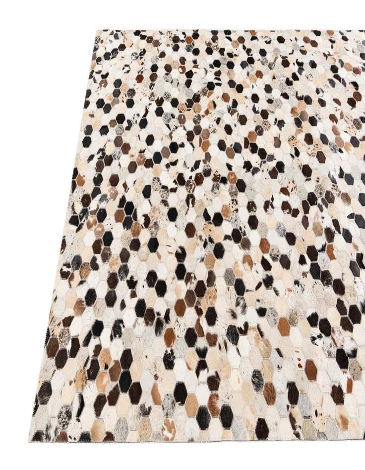 Detail image of 5' 11 x 8' Cowhide Stocks Rug