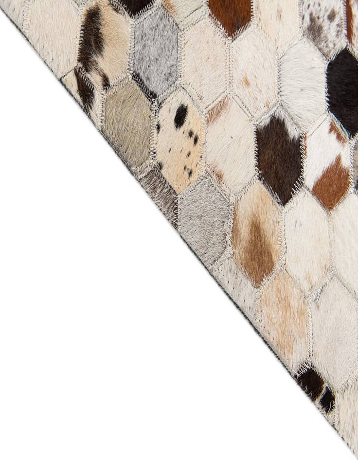 Detail image of 5' 11 x 8' Cowhide Stocks Rug