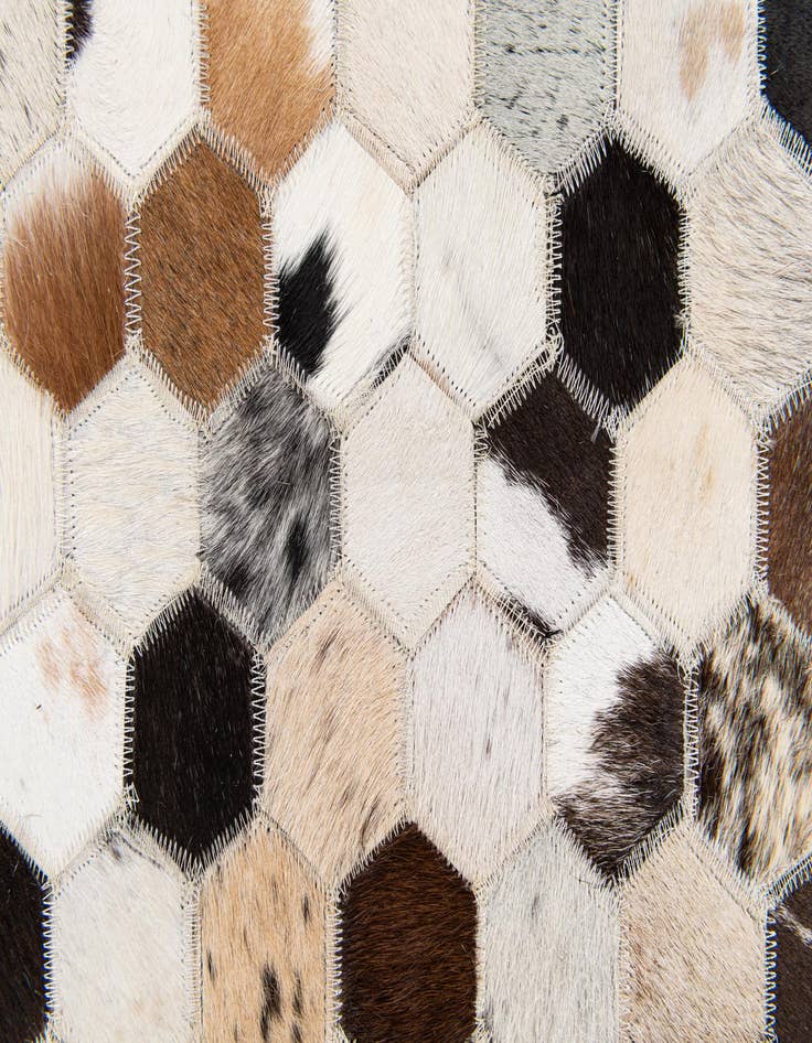 Detail image of 5' 11 x 8' Cowhide Stocks Rug
