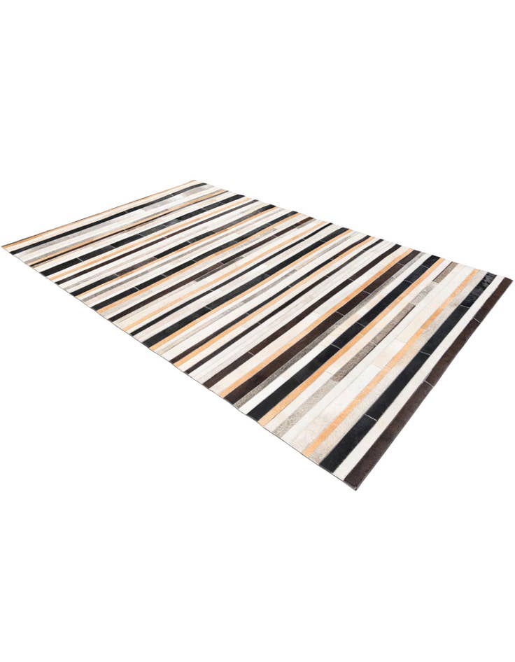 Detail image of 5' 1 x 7' 11 Cowhide Stocks Rug