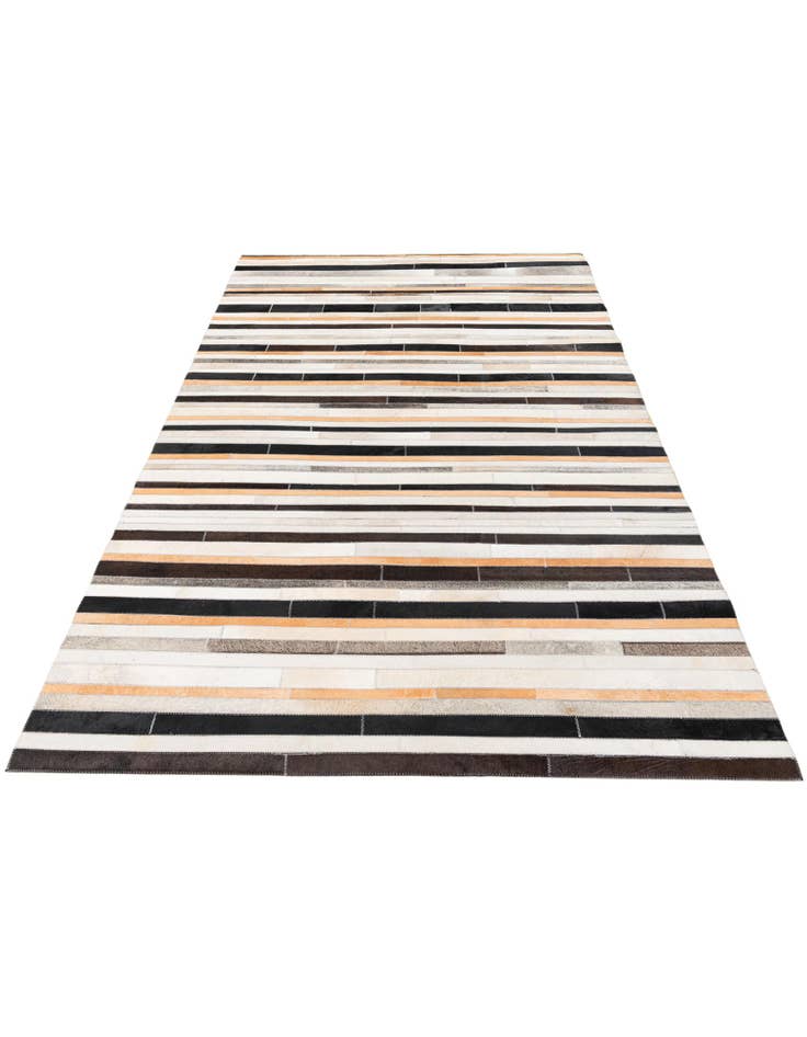 Detail image of 5' 1 x 7' 11 Cowhide Stocks Rug