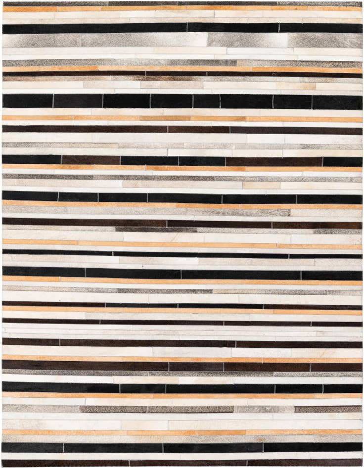 Detail image of 5' 1 x 7' 11 Cowhide Stocks Rug