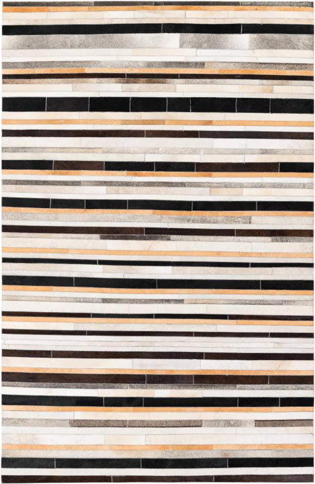 Detail image of 5' 1 x 7' 11 Cowhide Stocks Rug