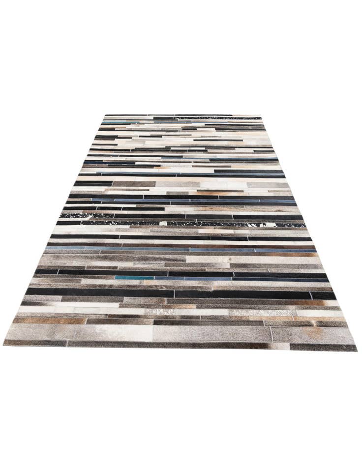 Detail image of 5' 1 x 7' 11 Cowhide Stocks Rug