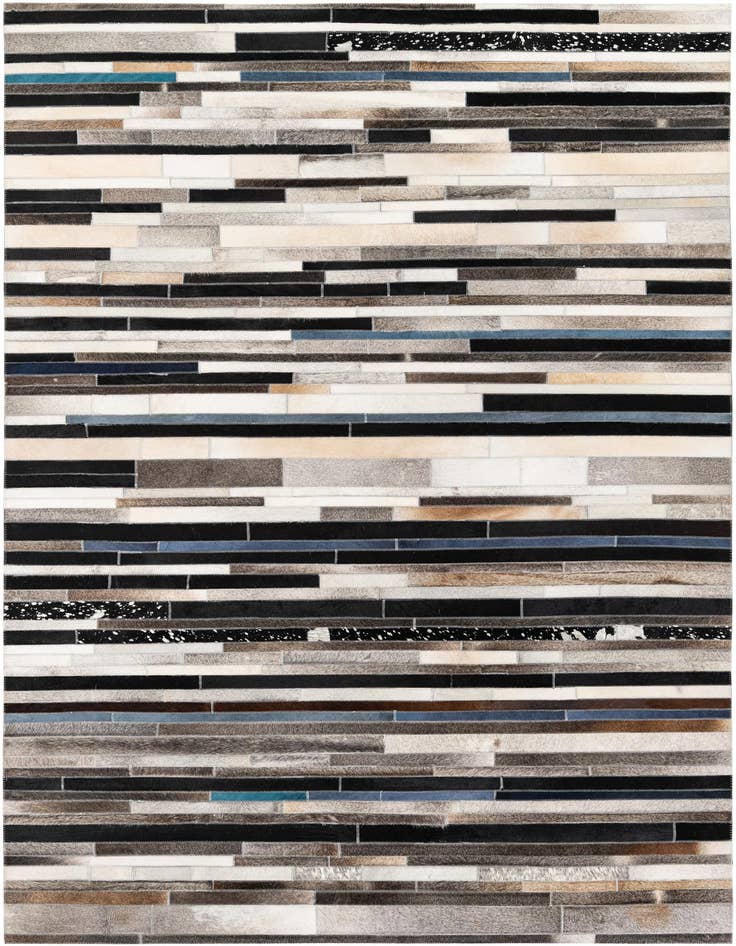 Detail image of 5' 1 x 7' 11 Cowhide Stocks Rug