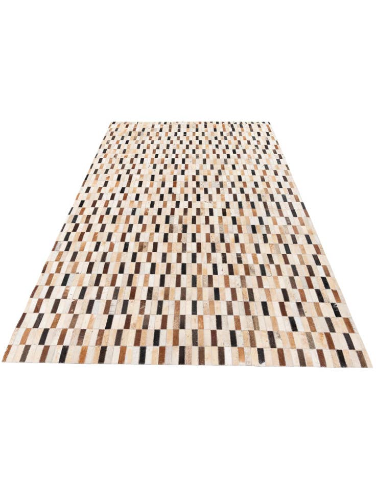 Detail image of 4' 11 x 7' 10 Cowhide Stocks Rug