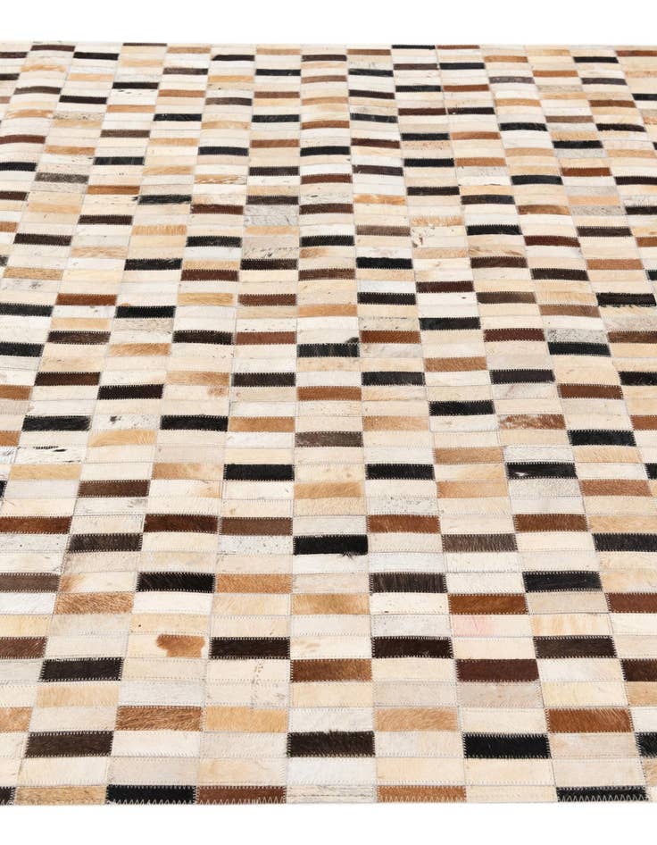 Detail image of 4' 11 x 7' 10 Cowhide Stocks Rug