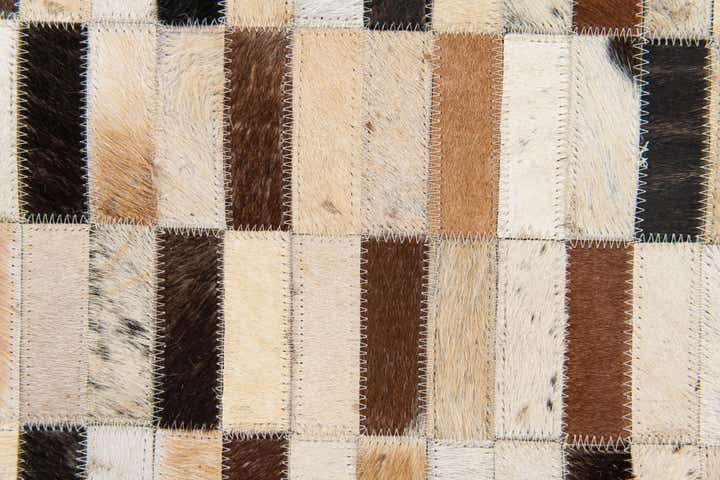 4' 11 x 7' 10 Cowhide Stocks Rug
