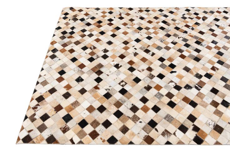 Detail image of 5' 1 x 7' 11 Cowhide Stocks Rug