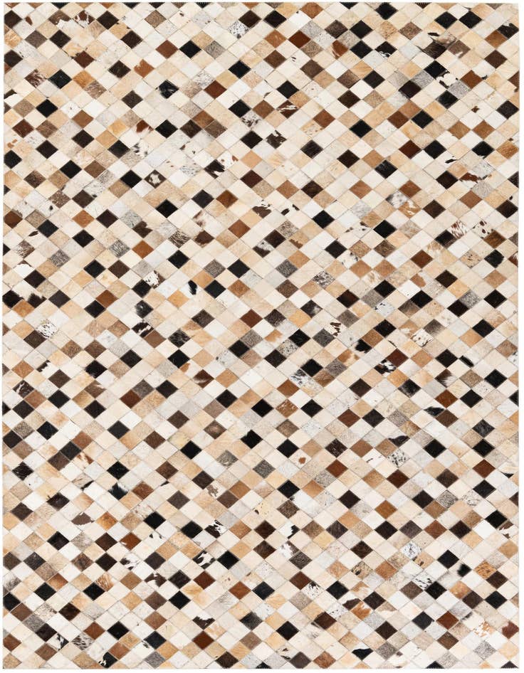 Detail image of 5' 1 x 7' 11 Cowhide Stocks Rug