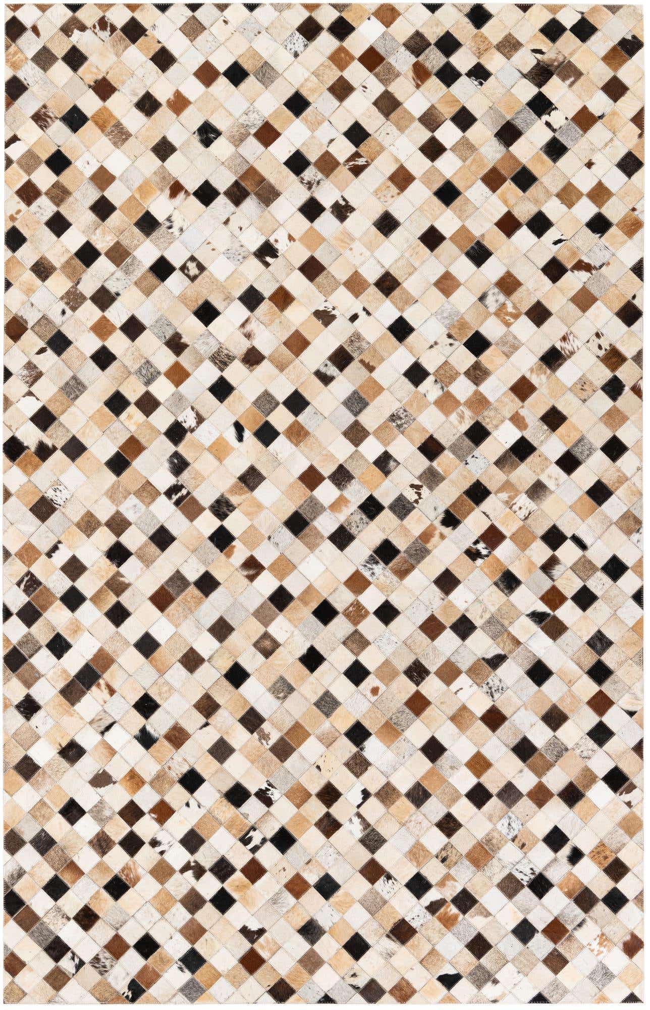 5' 1 x 7' 11 Cowhide Stocks Rug