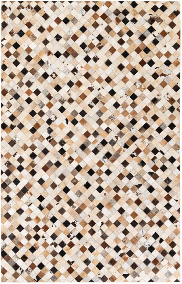 Detail image of 5' 1 x 7' 11 Cowhide Stocks Rug