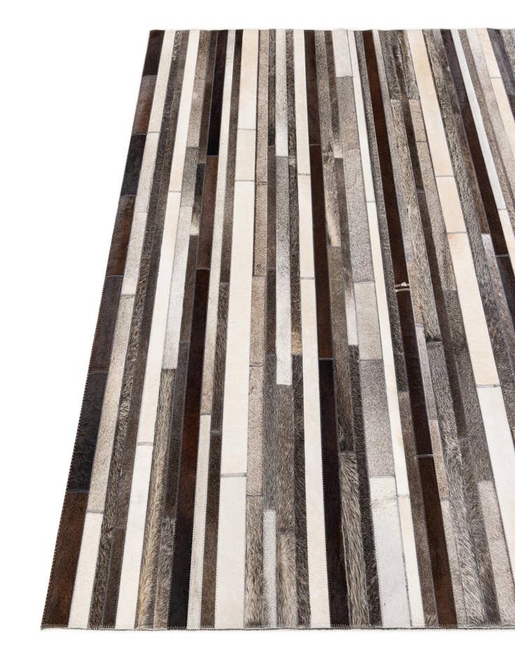 Detail image of 5' 1 x 8' Cowhide Stocks Rug