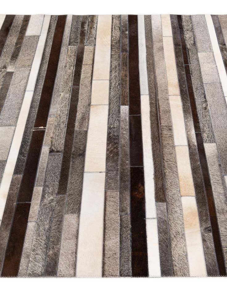 Detail image of 5' 1 x 8' Cowhide Stocks Rug