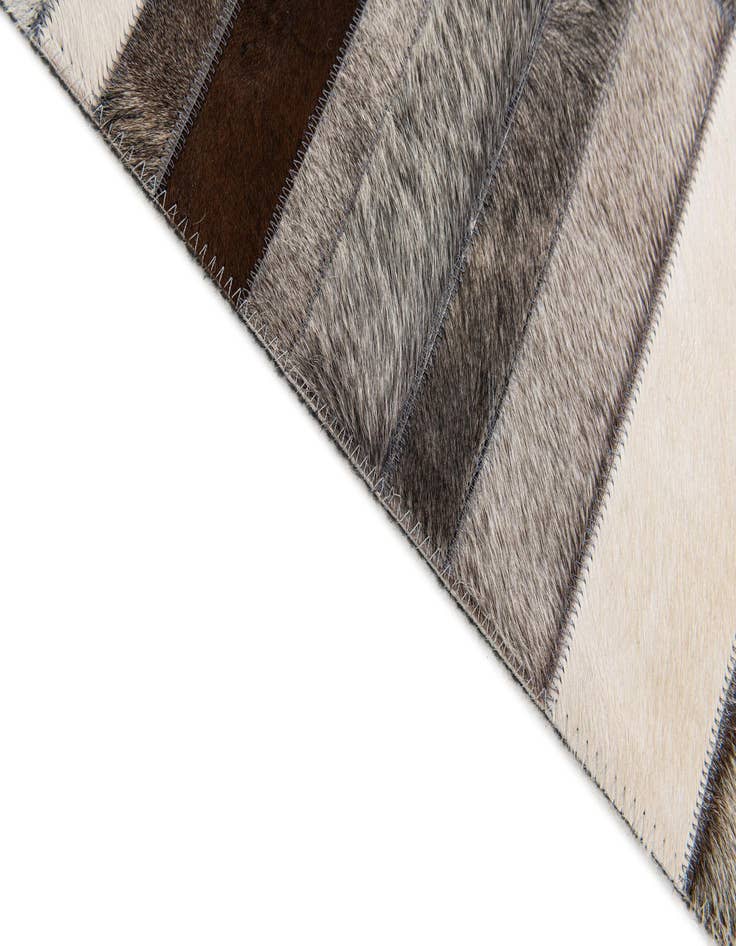 Detail image of 5' 1 x 8' Cowhide Stocks Rug