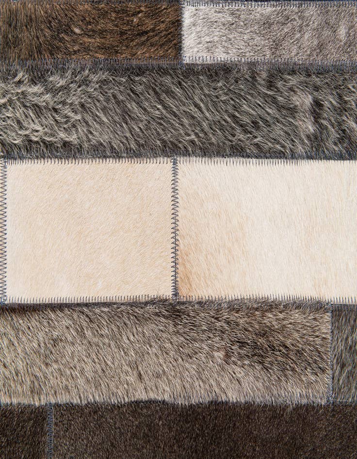Detail image of 5' 1 x 8' Cowhide Stocks Rug