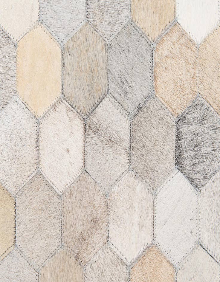 Detail image of 5' x 8' Cowhide Stocks Rug