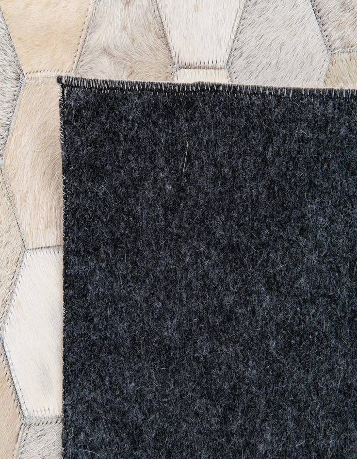 Detail image of 5' x 8' Cowhide Stocks Rug