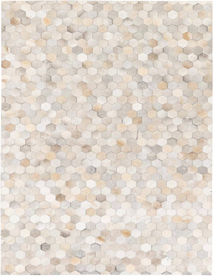 Detail image of 5' x 8' Cowhide Stocks Rug