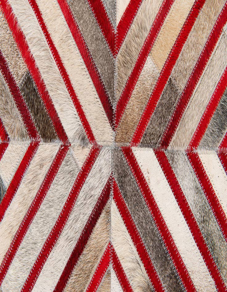 Detail image of 5' 1 x 7' 11 Cowhide Stocks Rug