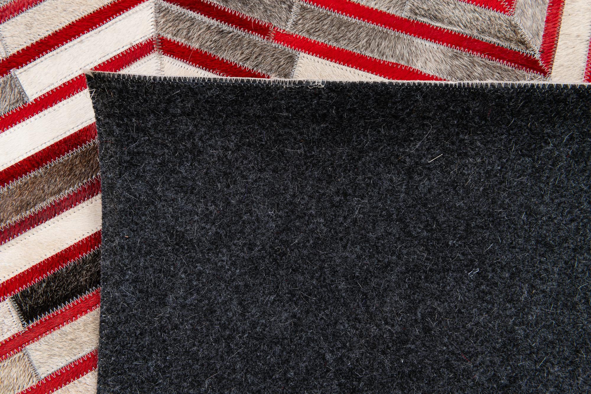 5' 1 x 7' 11 Cowhide Stocks Rug