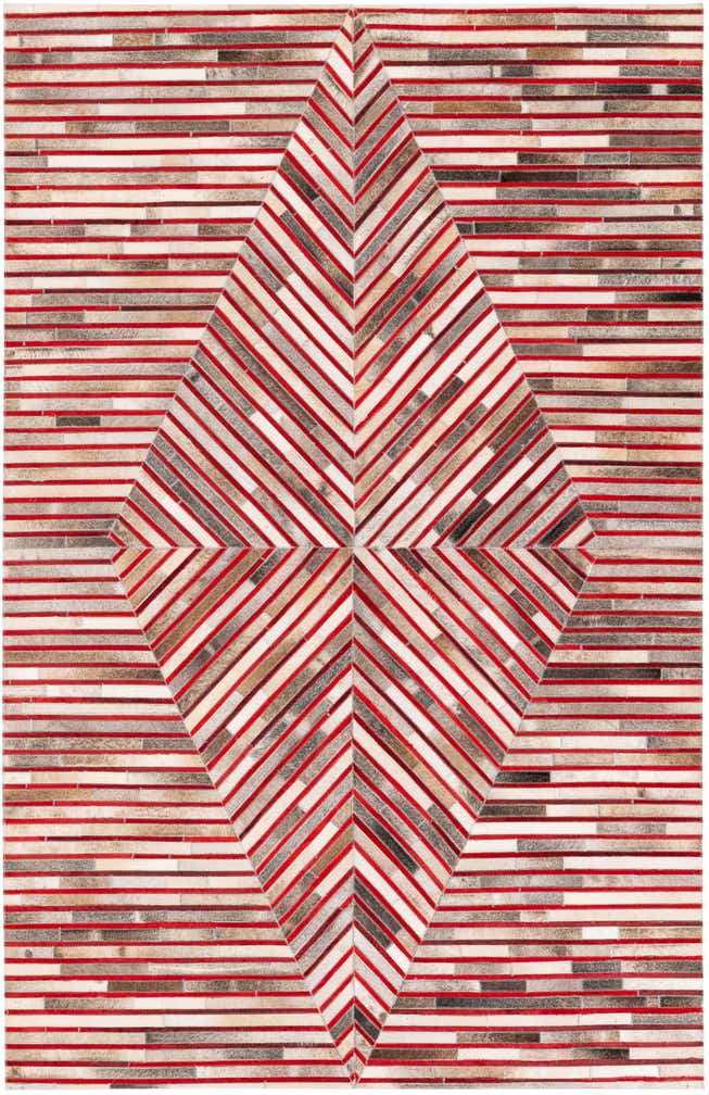 5' 1 x 7' 11 Cowhide Stocks Rug