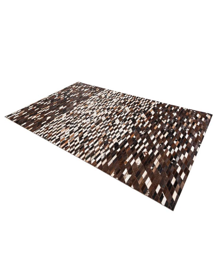 Detail image of 5' x 7' 11 Cowhide Stocks Rug
