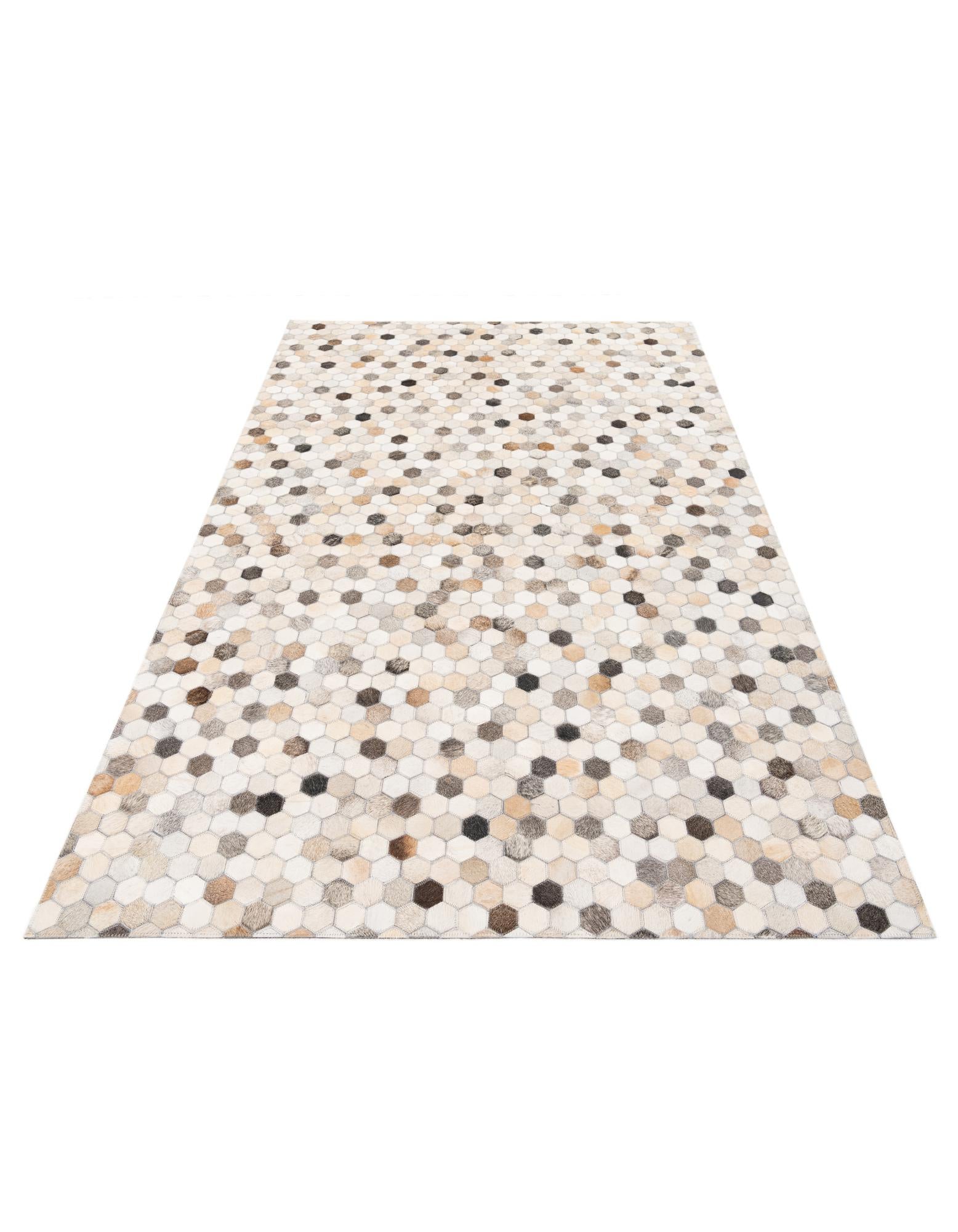 4' 11 x 7' 8 Cowhide Stocks Rug