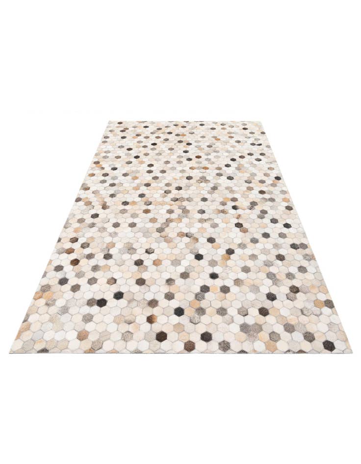 Detail image of 4' 11 x 7' 8 Cowhide Stocks Rug