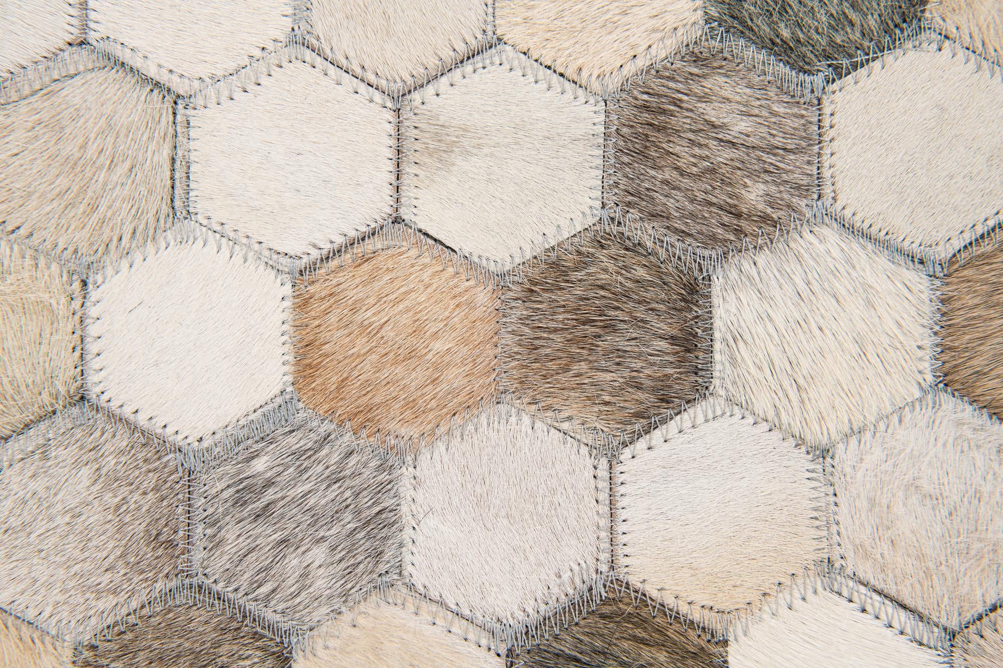 4' 11 x 7' 8 Cowhide Stocks Rug