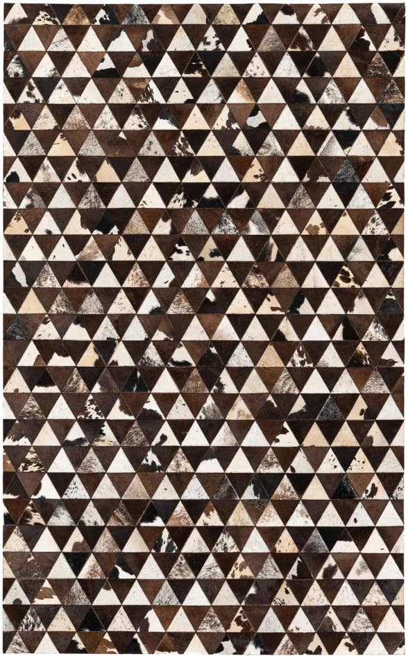 Detail image of 5' x 8' 1 Cowhide Stocks Rug