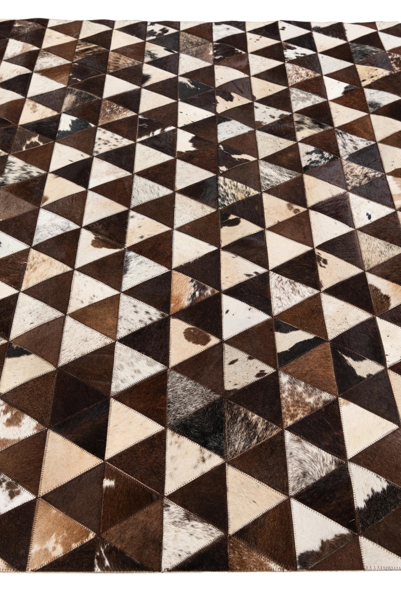 5' x 8' Cowhide Stocks Rug