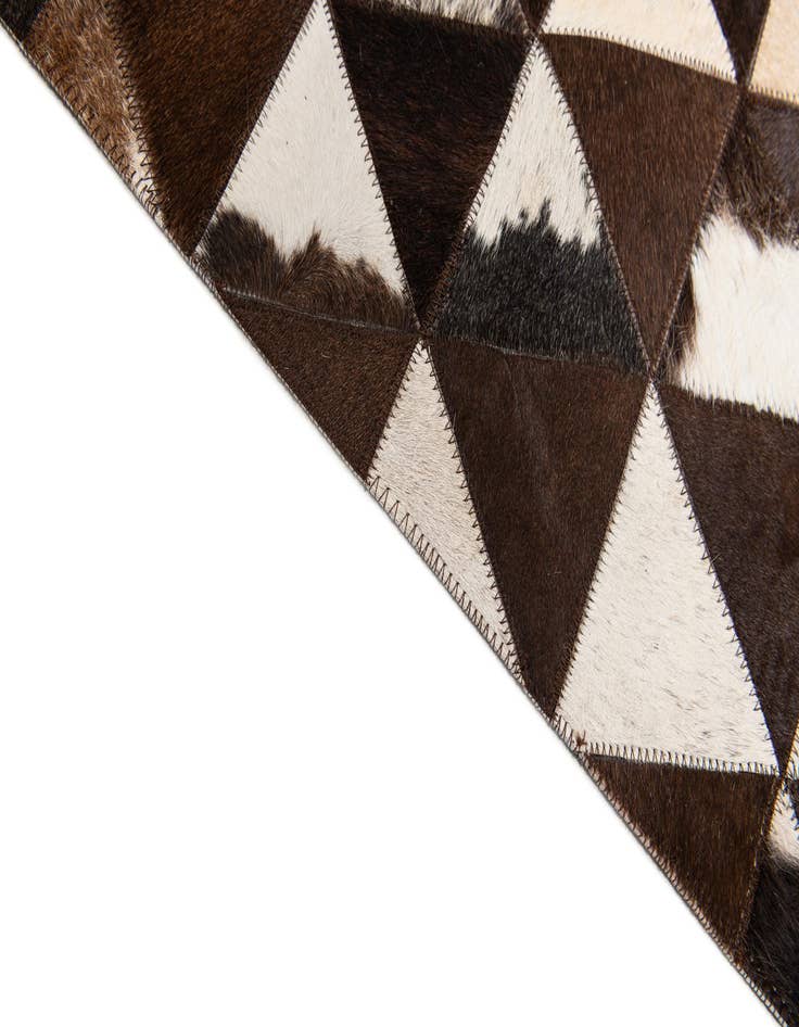 Detail image of 5' x 8' Cowhide Stocks Rug