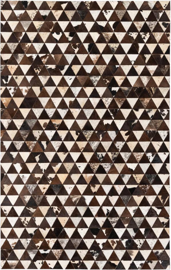 Detail image of 5' x 8' Cowhide Stocks Rug