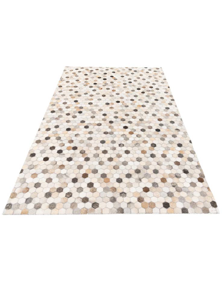 Detail image of 5' x 7' 10 Cowhide Stocks Rug