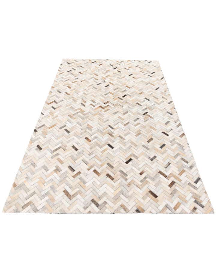 4' 10 x 7' 10 Cowhide Stocks Rug