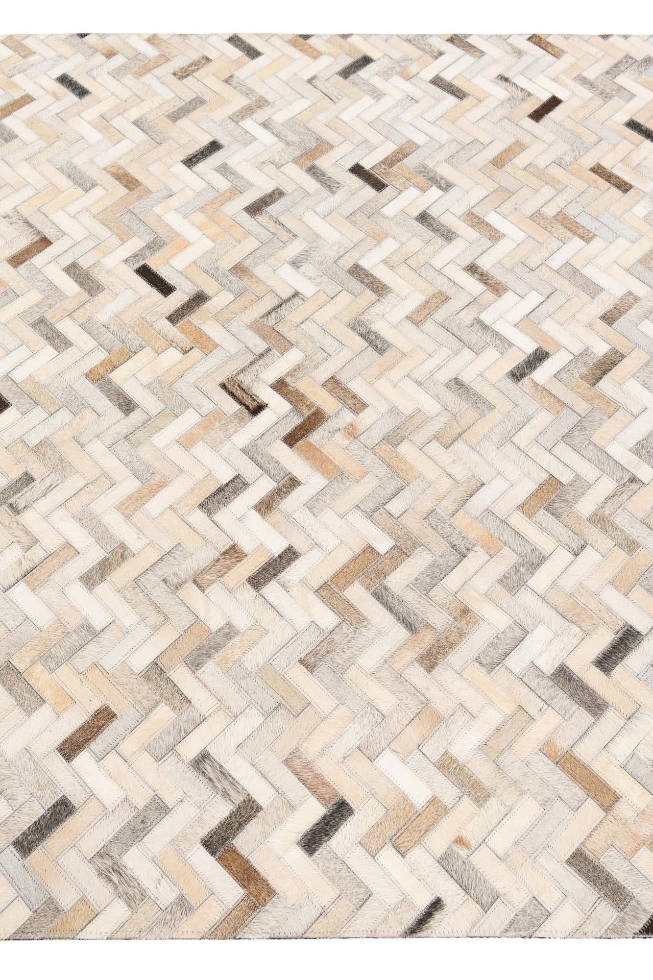 4' 10 x 7' 10 Cowhide Stocks Rug