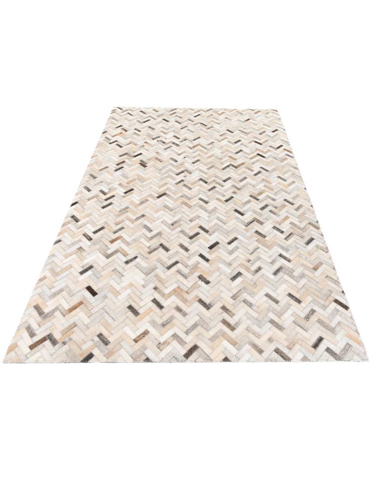 Detail image of 4' 10 x 7' 9 Cowhide Stocks Rug