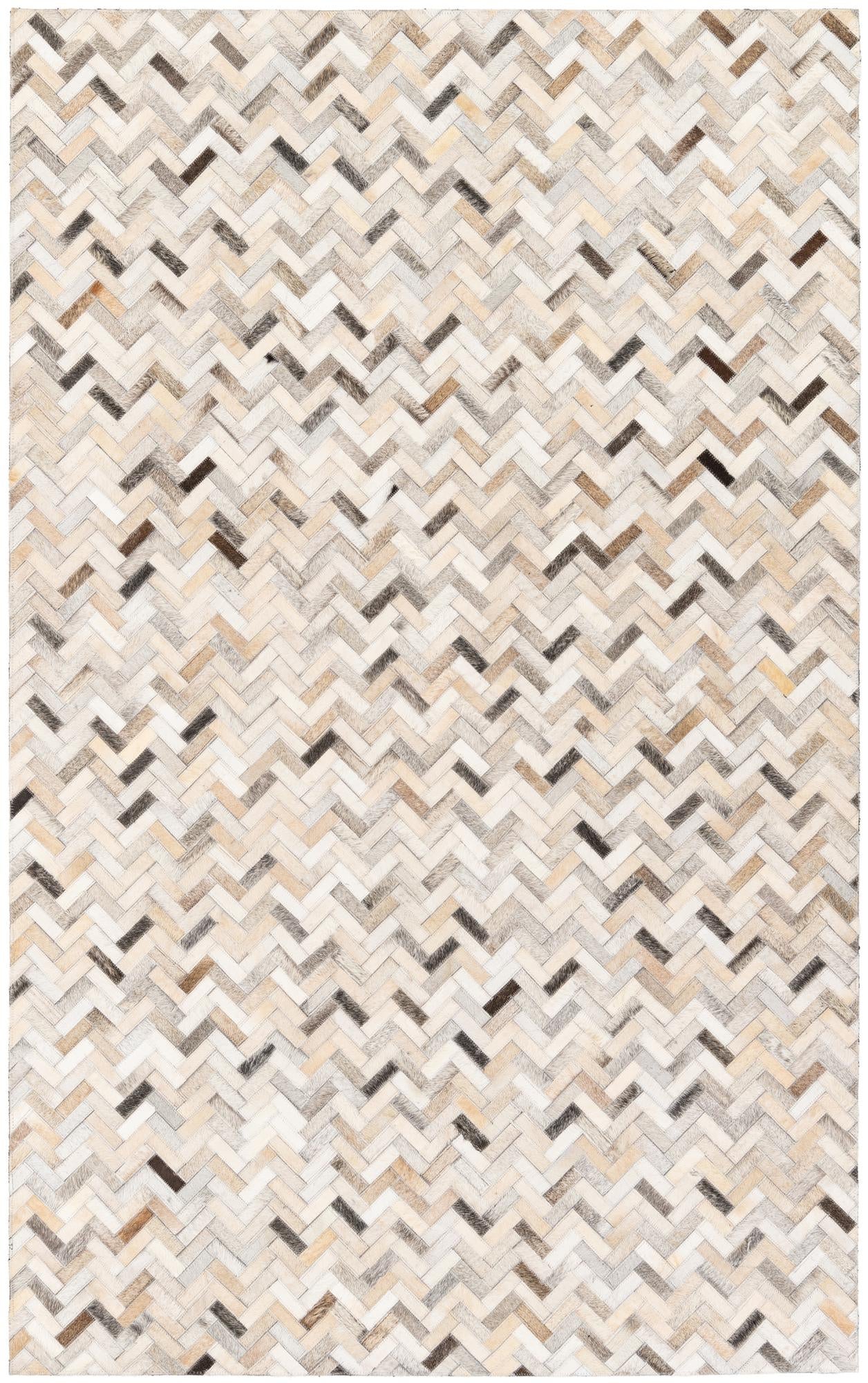 4' 10 x 7' 9 Cowhide Stocks Rug