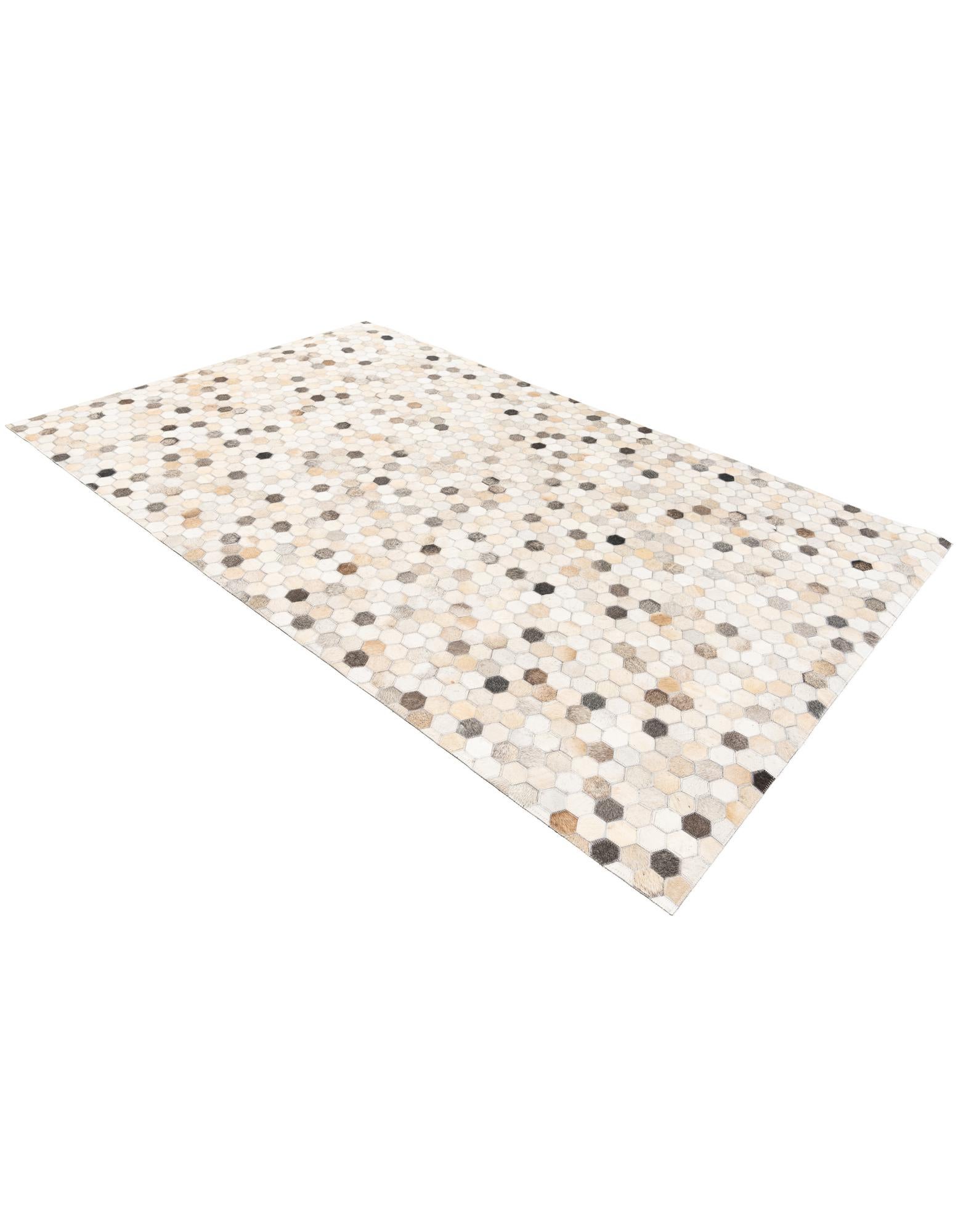 4' 9 x 7' 11 Cowhide Stocks Rug