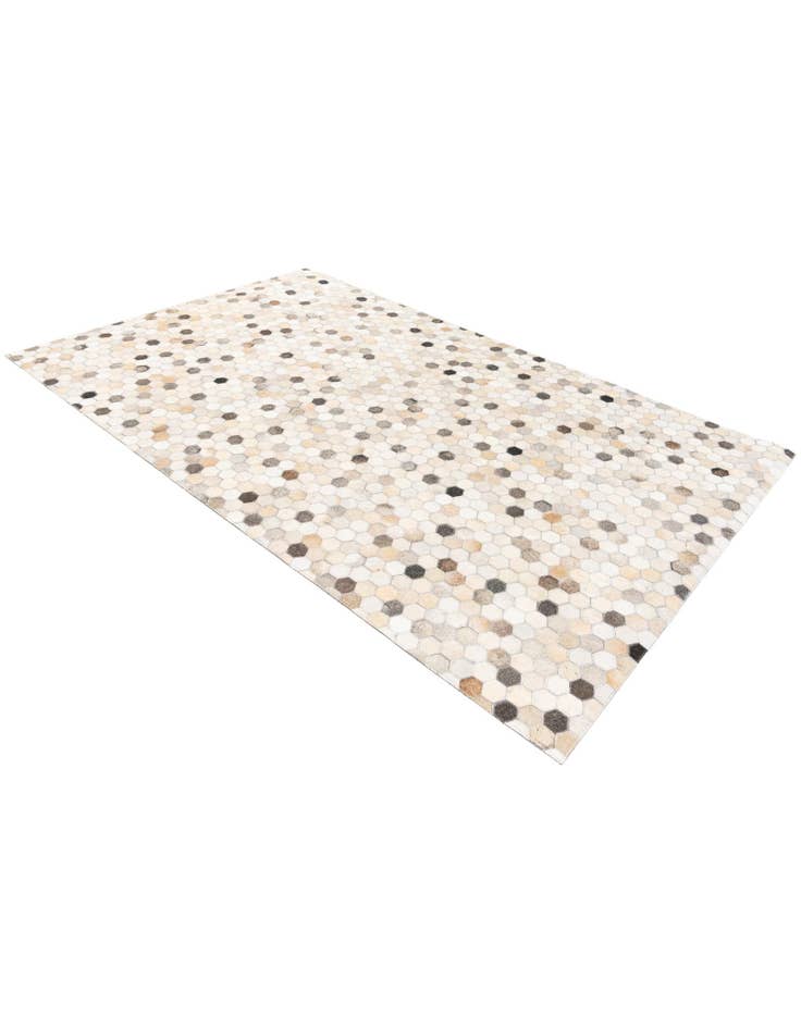 Detail image of 4' 9 x 7' 11 Cowhide Stocks Rug