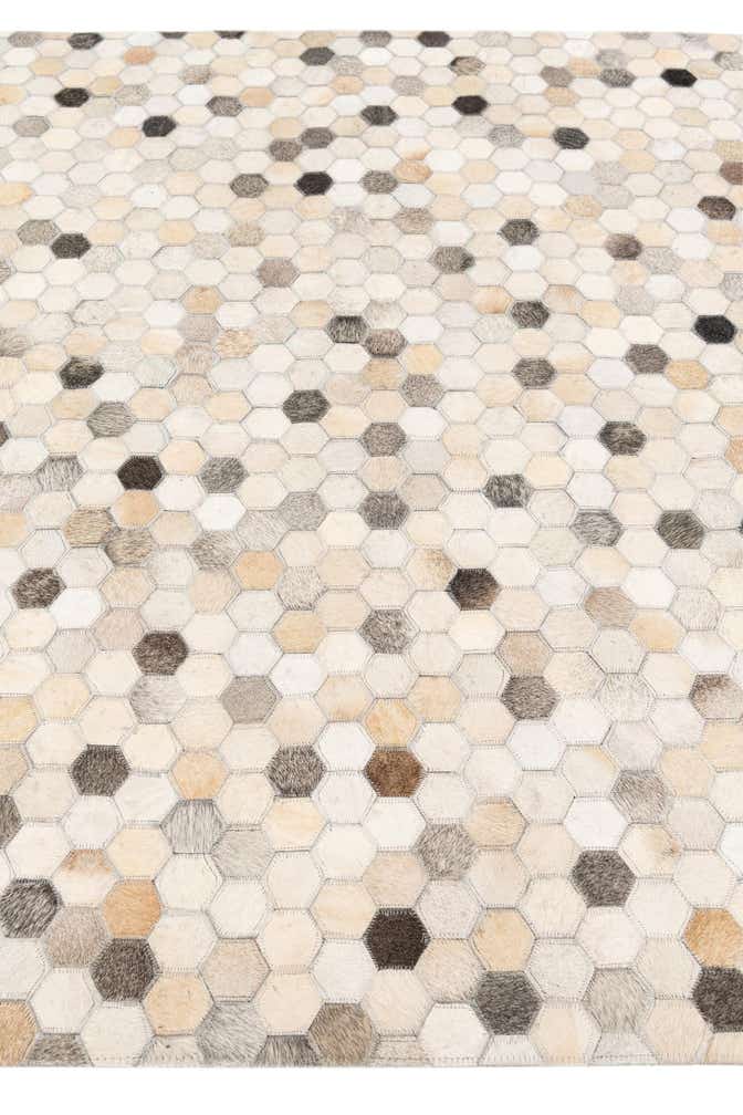 4' 9 x 7' 11 Cowhide Stocks Rug