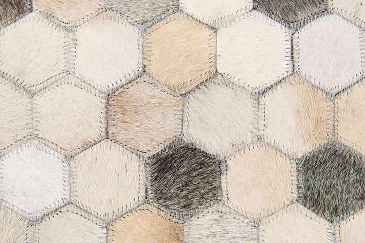4' 9 x 7' 11 Cowhide Stocks Rug